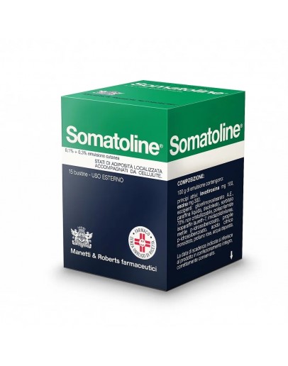 SOMATOLINE EMULSIONE CUTANEA 15 BUSTINE 0,1% + 0,3%