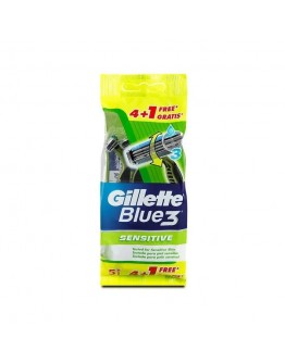GILLETTE BLUE 3 SENSITIVE 4 Pezzi + 1 Gratis