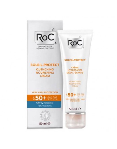 Roc Solari  Soleil Protect + Crema Viso Nutriente SPF50+