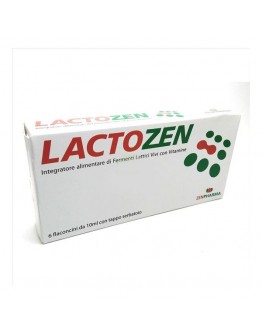 Zen Pharma LACTOZEN integratore di fermenti lattici e vitamine 6 flaconcini da 10ml