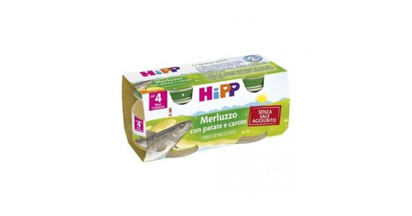 Hipp Biologico Omogeneizzato Merluzzo 2 x 80 g