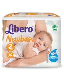 LIBERO New Born 2ø 3-6Kg 36pz