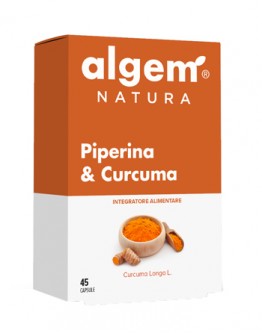 ALGEM NATURA PIPERINA & CURCUMA 45 Capsule
