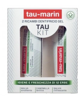 ALFASIGMA TAU-MARIN 2 Ricambi Dentifricio Rinfrescante Gel 2 tubetti 20ml