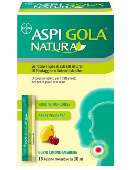 ASPI GOLA Natura 16 Bustine Monodose da 10ml gusto Limone e Amarena