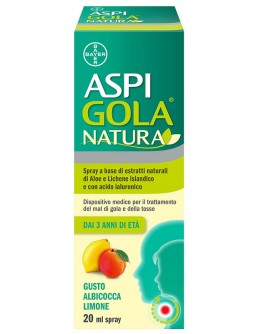 ASPI GOLA Natura Spray Flacone 20ml Gusto Albicocca e Limone