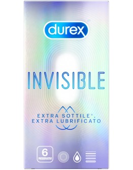 DUREX INVISIBLE EXTRA LUBRIFICANTO 6PZ